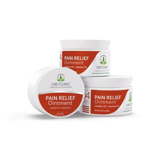 CBD CLINIC™ Pain Relief Creams & Ointments - 44g Jars