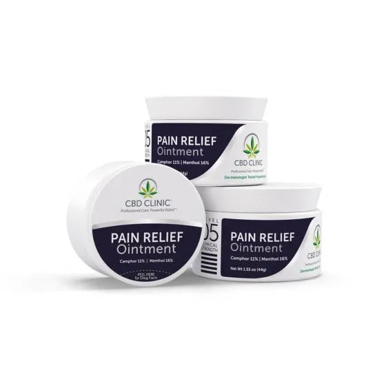 CBD CLINIC™ Pain Relief Creams & Ointments - 44g Jars